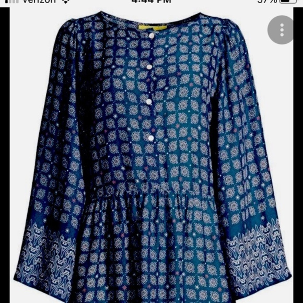 Roller Rabbit Blue and White Mini Dress or Tunic size XS
